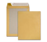 GPV - Boite de 100 Pochettes dos carton - Format 24 (260x330 mm), sans fenêtre, qualité papier kraft : 120 g/m²