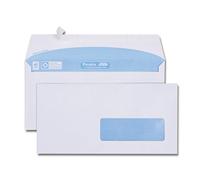 Gpv Boîte De 500 Enveloppes Blanches Dl 110x220 80g 35x100 Bande De Protection