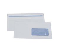 Gpv Boîte De 500 Enveloppes Blanches Dl 110x220 Fenêtre 45x100 Autocollantes