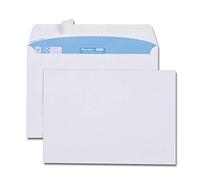 GPV - Boite de 500 Enveloppes - Format C5 (162x229 mm), sans fenêtre, qualité papier blanc : 100 g/m2 - Certifié PEFC