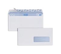 GPV - Boite de 500 Enveloppes - Format DL (110x220 mm), fenêtre de 35x100 mm, qualité papier blanc : 75 g/m2 - Certifié PEFC
