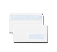 GPV - Boite de 500 Enveloppes - Format DL (110x220 mm), fenêtre de 35x100 mm, qualité papier blanc : 80 g/m2 - Certifié PEFC & NF316
