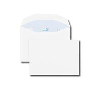 Gpv Boite De 500 Enveloppes Patte Trapèze Blanches C6 114x162 80 G/M² Gommées