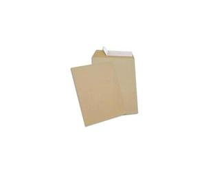 Gpv boîte de 500 pochettes kraft auto-adhésives 90g format c5 162x229mm 505