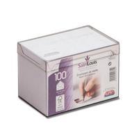 Gpv Boîte Plexi De 100 Enveloppes De Visite Blanches 90x140 100 G/M² Gommées