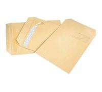 Gpv Bte 250 Pochettes D'expédition Premier C4 229 X 324 Mm Kraft 90g Autoadh Marron