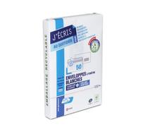 GPV Enveloppe blanche C5 162 x 229 mm 80g fenêtre 45 x 100 mm - autocollante bande protectrice - Lot de 50