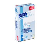 GPV Enveloppe DL 110 x 220 mm 80g sans fenêtre - autocollante bande protectrice - Lot de 70