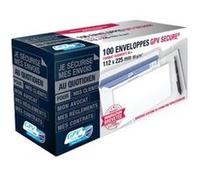 Gpv gpv enveloppes secure, 112 x 225 mm, avec fenêtre noir G