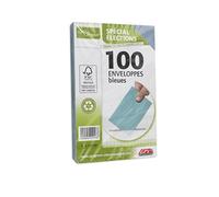 GPV - Paquet de 100 Enveloppes - Format 30 (90x140 mm), sans fenêtre, qualité papier recyclé : 80 g/m2 - Certifié FSC recyclé