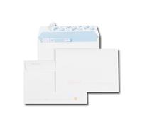 Gpv Paquet De 50 Enveloppes Blanches C6 114x162 90 G Précasées Bande De Protection
