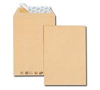 GPV - Paquet de 50 Pochettes - Format C5 (162x229 mm), sans fenêtre, qualité papier kraft : 90 g/m2 - Certifié PEFC