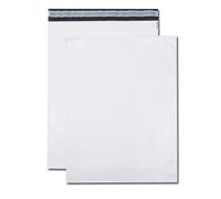 GPV Pochette d'expédition en polyéthylène opaque 36 x 48,5 cm avec bande de protection - Indéchirable et imperméable - Paquet de 10