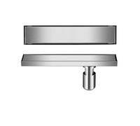 GQQG Linéaire Longue Douche Vidange De Sol avec Filtre Amovible, Rectangulaire Drain de Douche, Drainage Rapide, Caniveau de Douche en Acier Inoxydable (Size:8x30cm,Color:argenté)