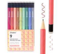 Grabie Stylos à encre gel effaçable, pour effacer les erreurs, encres de couleurs assorties pour dessiner, écrire, planifier (9 couleurs Stylos : Tourbillons fantaisistes)