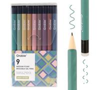 Grabie Stylos à encre gel effaçables, 9 couleurs multicolores, font disparaître les erreurs, pointe moyenne de 0,6 mm pour dessin, écriture, planificateur, écriture lisse (rustique Reverie)