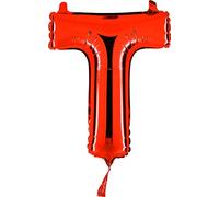 Grabo 14398R-P Mini ballon en forme de lettre T 35,6 cm, couleur rouge, taille unique