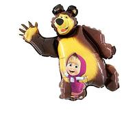 Grabo - Ballon gonflable Supershape 35"-87 cm Macha & Ours non emballés, multicolore, L164
