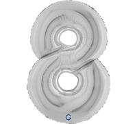 Grabo Superloon 098S-P Numéro 8 101,6 cm, couleur argent, taille unique