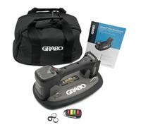 GRABO Ventouse sans balai numérique sans fil 120 kg [compatible avec batterie de marque] pour plaques électriques et lève-carreaux avec aspiration automatique, écran numérique pour verre, pierre et