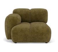 Lisa design Module de canapé gauche Grace - Olive