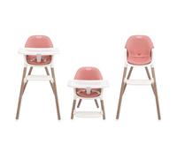 Graco Presti Chaise haute 3 en 1 (6 mois à environ 27,3 kg/6 ans), légère à 4,75 kg, pliable compacte, facilement portable, 3 modes différents pour la longévité, rose poudré