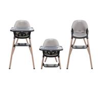 Graco Presti Chaise haute 3 en 1 (6 mois à environ 27,3 kg/6 ans), légère à 4,75 kg, pliable compacte, facilement portable, 3 modes différents pour la longévité, gris steeple fashion