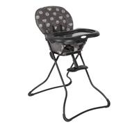 Graco Chaise haute Snack N' Stow Sleepy Heads - Pliable, compacte et légère 5,4 kg - Noir