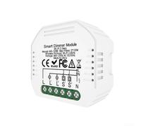 Gradateur Intelligent Voice Control pour alexa Google Gradateur | Compatible pour tuya, contrôle vocal, ajustement pour luminosité, design compact, élégant