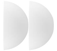 GRADENEVE 2pcs Abat-jour en Plastique Blanc Demi-lune Forme Champignon Installation Facile et Protection des Yeux pour Chambres et Salons