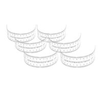 GRADENEVE 6pcs Règle à Sourcils en Pvc Transparent Marquage Pré-encré, Outil de Cartographie Léger et Facile à Ranger pour Maquillage à Domicile