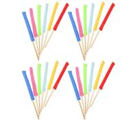 GRADENEVE Bâtonnets de Nettoyage en Fibres Fines 24pcs, Outil de Brosse pour Crevasses, Accessoires de Nettoyage pour Maison et Bureau