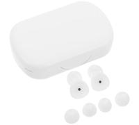 GRADENEVE Bouchons D'oreilles Antibruit Réutilisables en Silicone Blanc avec 3 Embouts, Forme Incurvée, Adaptés aux Dormeurs Latéraux pour Concerts et Ronflements