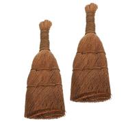 GRADENEVE Brosse de Nettoyage pour Bonsaï, Fibres de Palmier, 2 Pièces, Outil Multiusage pour L’Entretien du Jardin Nettoyage Précis