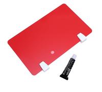 GRADENEVE Cloison de Bureau pour des Postes de Travail Privés Rouge en Acrylique Séparateur Pratique et Réduire Perturbations pour École et Bureau