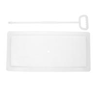 GRADENEVE Couvercle de Toilette Squat en Pp Blanc Prise Confortable, Abattant de Wc Anti-odeurs pour Salle de Bain et Toilettes Squat