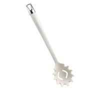 GRADENEVE Fourchette à Pâtes en Silicone Blanc, Résistant la Chaleur, Facile à Utiliser Ranger, pour Servir les Spaghettis et Nouilles Cuisine