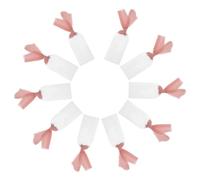 GRADENEVE Lot de 10 Étiquettes de Réservation pour Mariage en Acrylique Transparent D’arche Ruban Suspendu, Marque-places Réutilisables pour Chaise, Accessoires Déco Fête et Réception