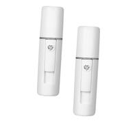 GRADENEVE Lot de 2 Humidificateurs de Visage Créatifs pour Femmes, Vaporisateur Hydratant Portatif Blanc en Abs, Capacité 20ml, Batterie 550mah, pour Chambre et Salon