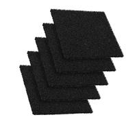 GRADENEVE Lot de 6 Filtres Charbon Actifs pour Poubelle Cuisine et Bac à Compost, Éponge Filtrante Noire, Désodorisant Pratique