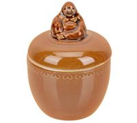 GRADENEVE Marmite à Soupe Bords Lisses et Coins en Céramique avec Couvercle Marron 250ml Bol à Ragoût Anti-brûlure, Cuisine Créative