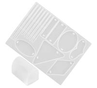 GRADENEVE Moule en Silicone Blanc pour Résine Époxy 1 Set, Moule à Épingles à Cheveux DIY Léger, pour Création de Barrettes Uniques et Présents Personnalisés