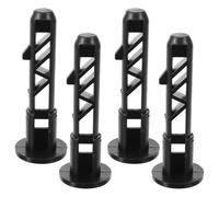 GRADENEVE Pièces Détachées Verrouillage du Couvercle Poubelle Loquets en Nylon Lot de 4 Goupille de Couvercle pour Poubelle Extérieure à Roulettes 120l pour Usage Industriel