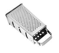 GRADENEVE Râpe à Fromage Multifonction en Acier Inoxydable Argenté 4 Faces de Coupe, Résistante aux Chocs, pour Légumes et Chocolat Cuisine