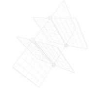 GRADENEVE Séparateur Robuste Blanc Fer pour Rangement en Congélateur L'espace Structure Fine à 6 Compartiments, Optimise Placard et Garde-manger