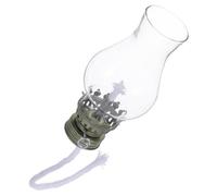 GRADENEVE Set Vintage D'accessoires pour Lampe à Huile avec Brûleur en Coton et Globe en Verre, Support en Alliage de Zinc Robuste pour Décoration Maison Rétro