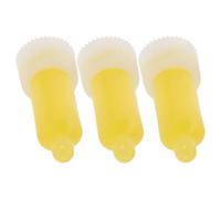 GRADENEVE Tête de Distributeur de Savonnette 3 Pièces en Caoutchouc | Embout Jaune de Rechange, Réduit les Gouttes Accidentelles, Adapté aux Contenants de Savonnette Liquide des Couleur Aléatoire
