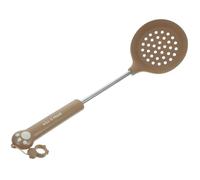 GRADENEVE Ustensiles Cuisine Cuillère à Pâtes Perforée Set de 4 en Silicone et Acier Inoxydable Spatule Résistante la Chaleur, pour Restaurant ou Usage Domestique