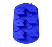 Graduation Cap Silicone Mold 6 Cavity 3D-Food Grade Dessert Baking Tray, Cake Pop Chocolate Candy Form Tool, Ice Cube Party Celebration Utility, Flexible Easy Release Kitchen Accessory, School Event T