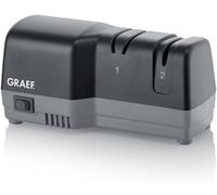 GRAEF Affûteur de couteaux CC82, noir, avec technologie CrissCross et Dizor pour un angle d'affûtage de 20 degrés – adapté aux couteaux de cuisine, de chasse et d'extérieur, facile à utiliser, grande